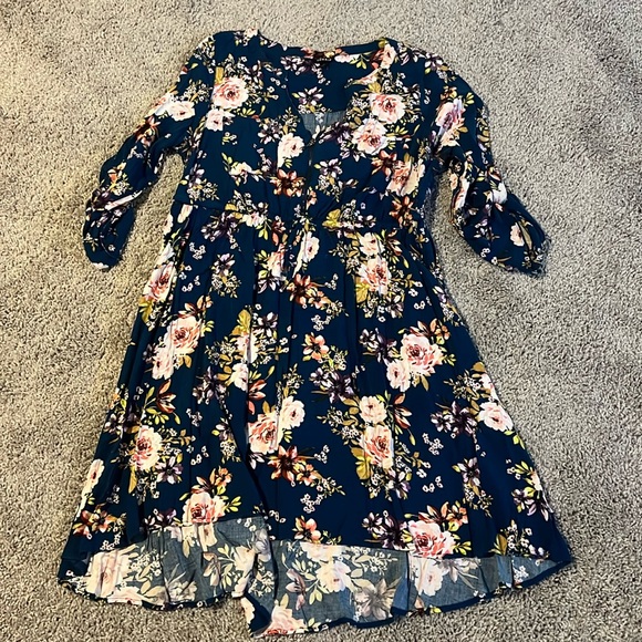 Torrid Floral Shirt dress - Picture 2 of 3